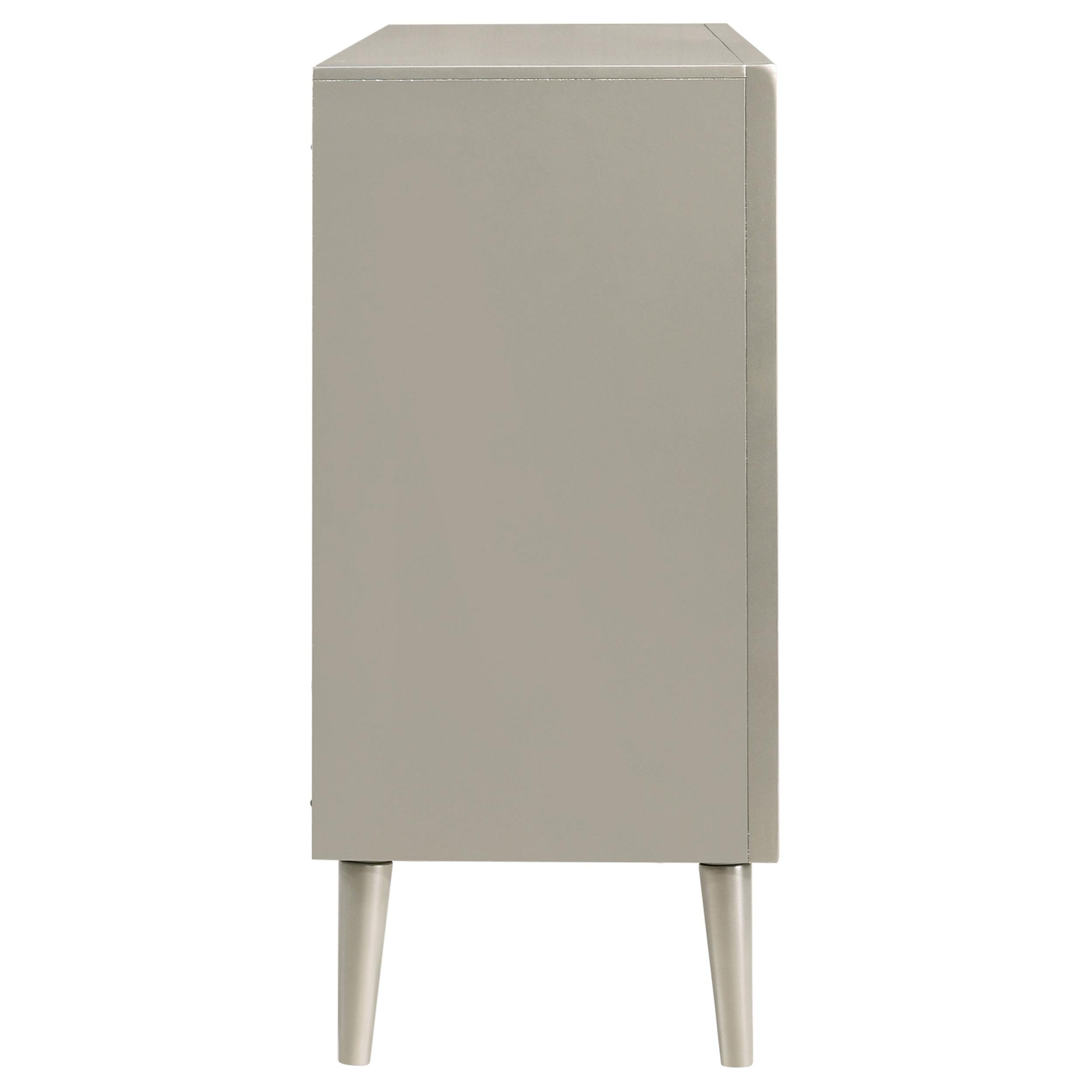 Ramon 6-drawer Dresser Metallic Sterling