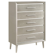 Ramon 5-drawer Bedroom Chest Metallic Sterling