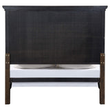 Cama Bennington Wood Eastern King con paneles en color marrón acacia