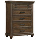 Bennington 5-drawer Bedroom Chest Acacia Brown