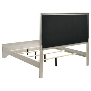 Cama Salford Wood Eastern King con paneles metálicos Sterling