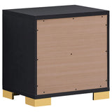 Juego de dormitorio Marceline Eastern King de 5 piezas, color negro
