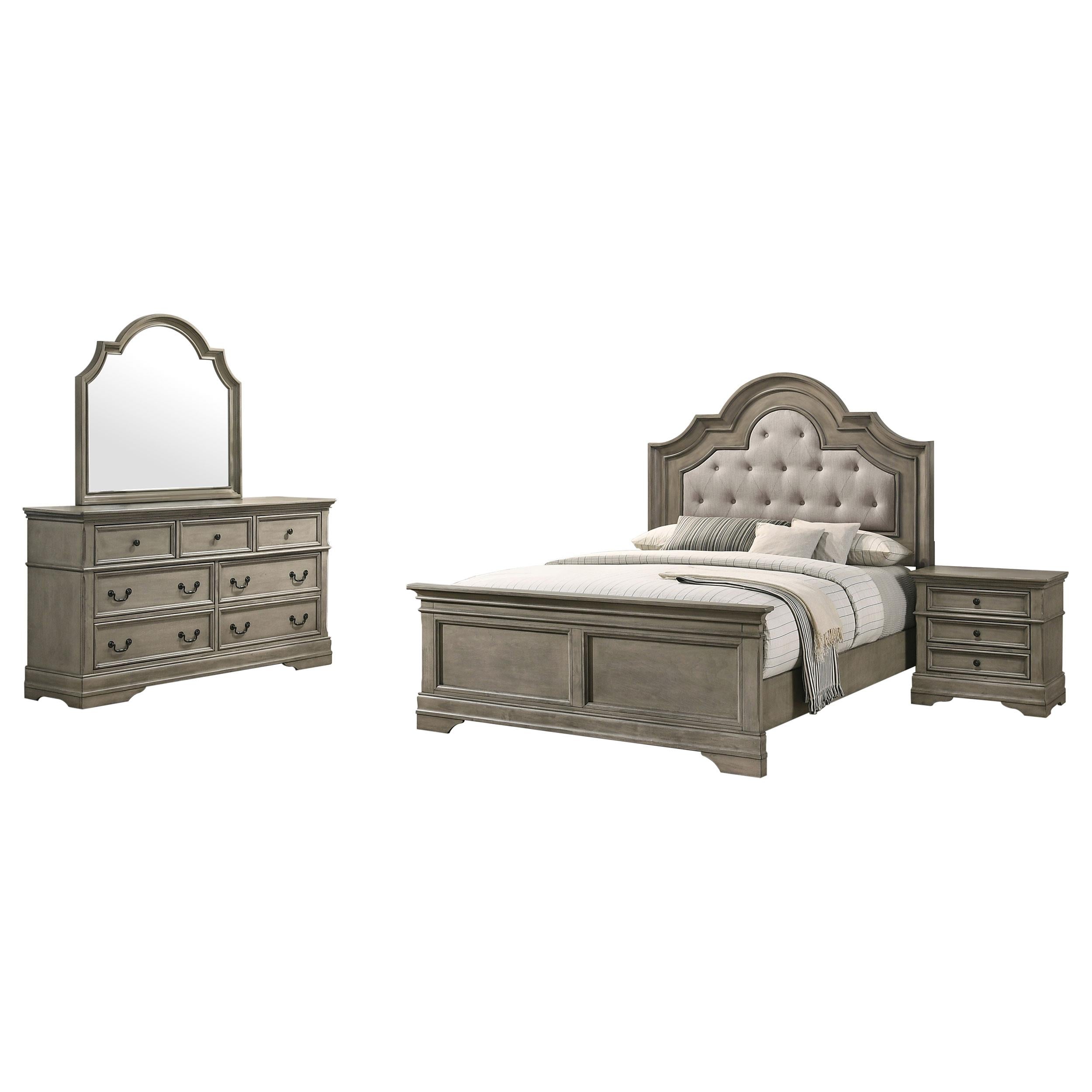 Manchester 4-piece California King Bedroom Set Wheat Brown