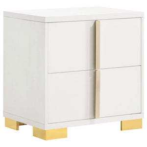 Juego de dormitorio completo Marceline de 5 piezas en blanco