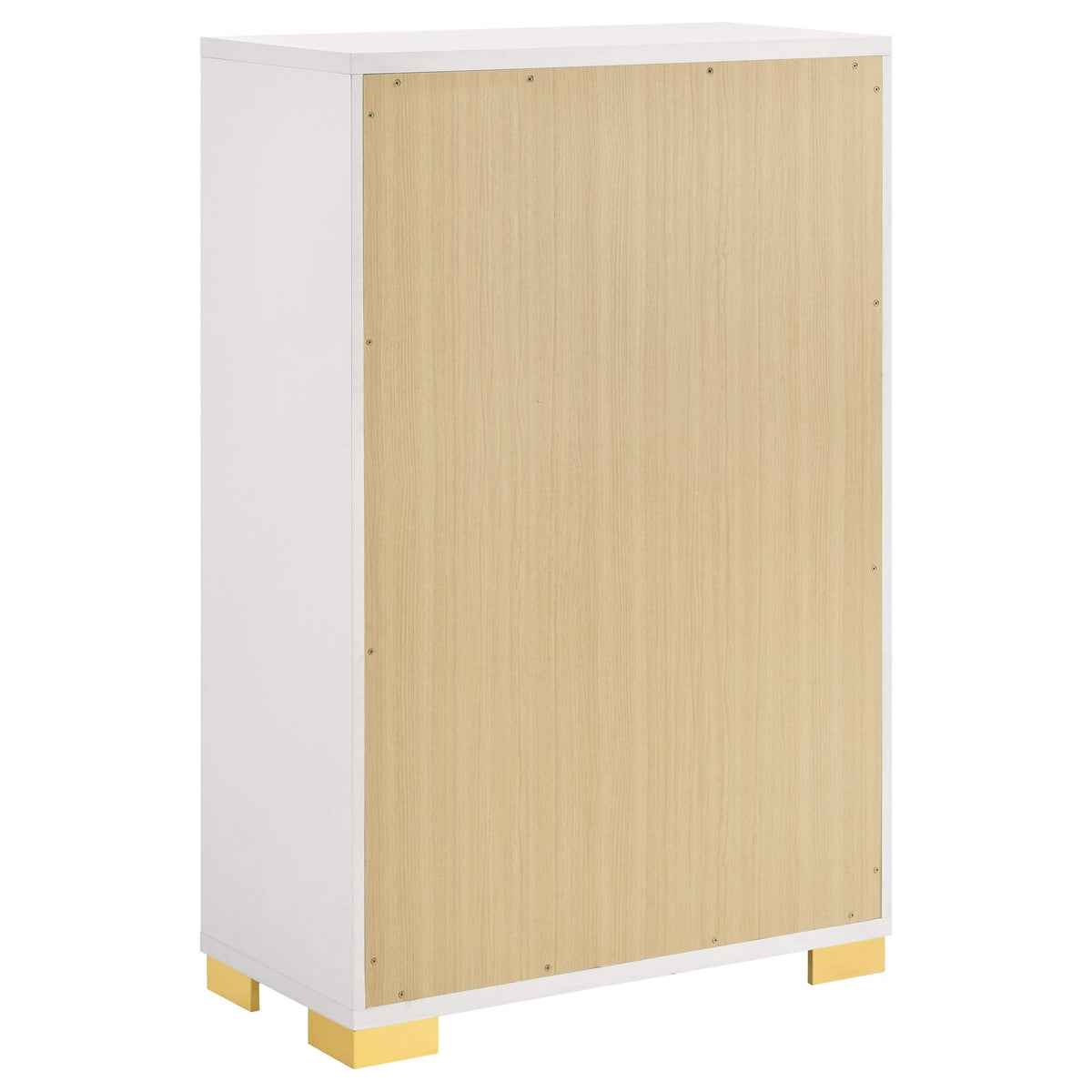 Juego de dormitorio Marceline de 5 piezas Eastern King, color blanco