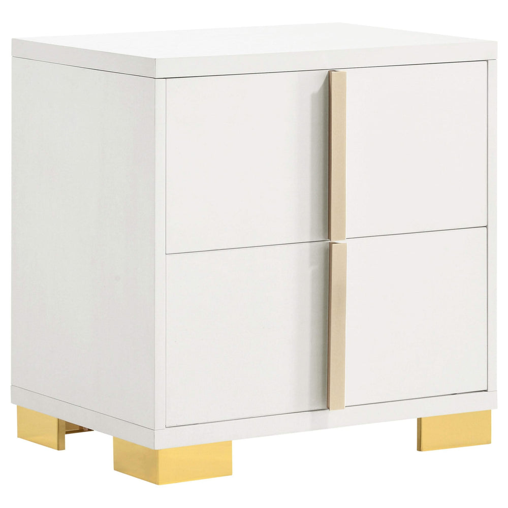 Juego de dormitorio Marceline de 4 piezas tamaño Queen en blanco