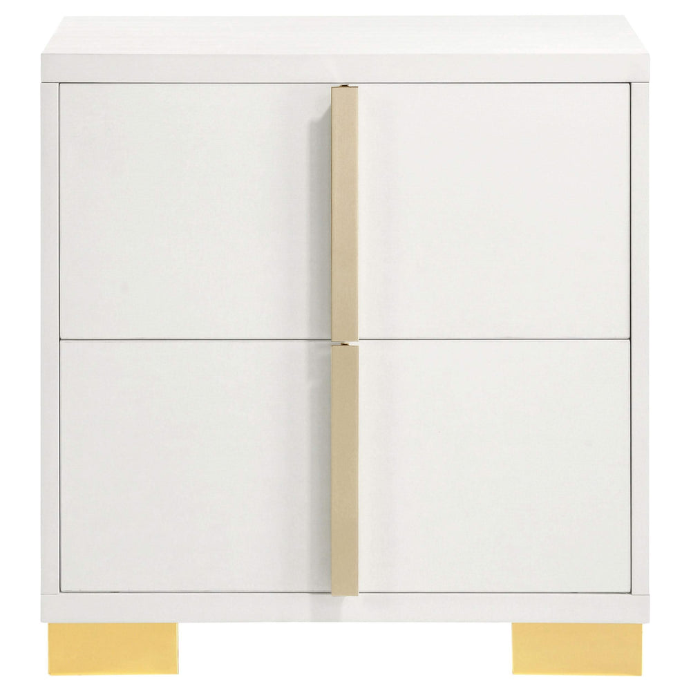 Juego de dormitorio Marceline de 4 piezas tamaño Queen en blanco