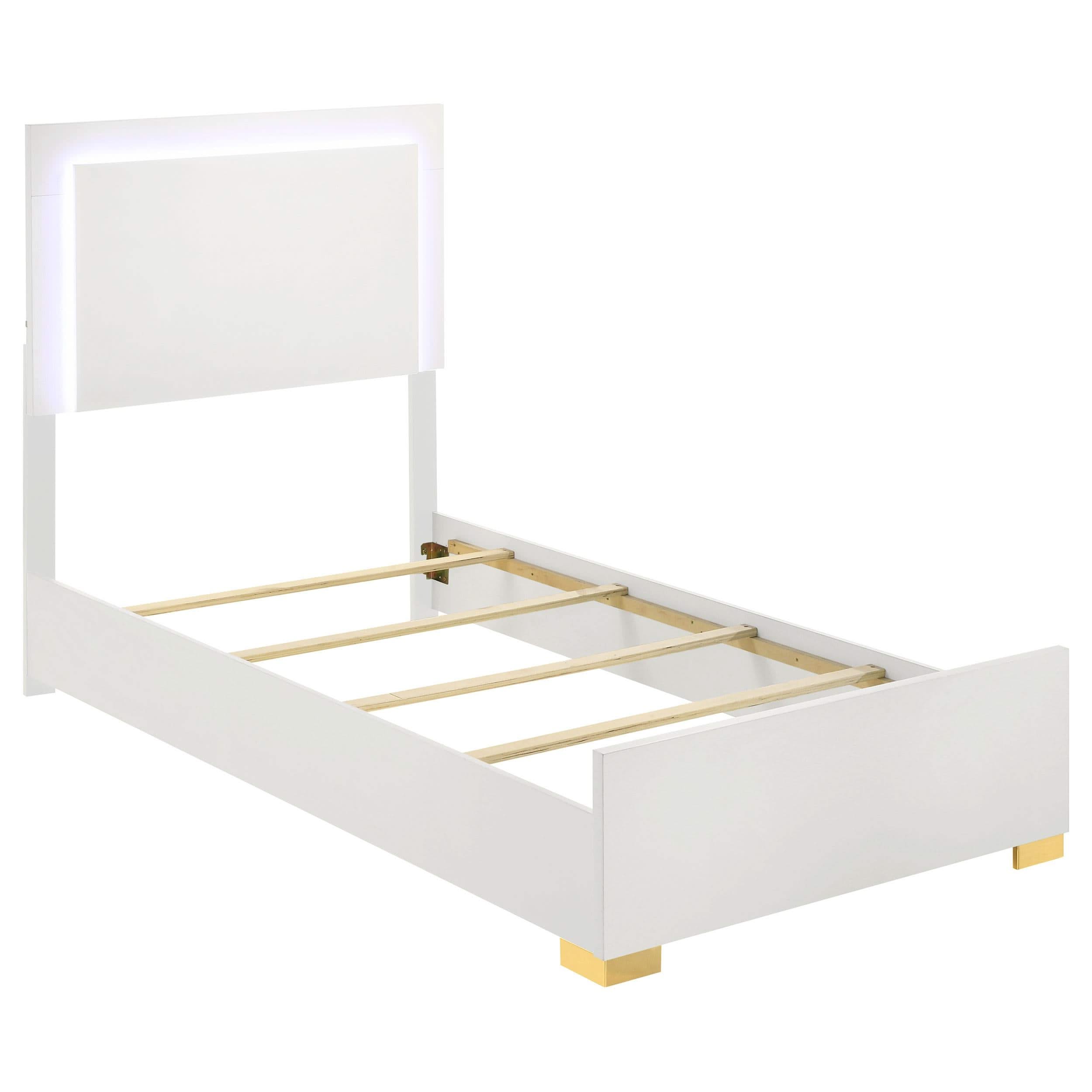 Juego de dormitorio Marceline de 5 piezas, color blanco