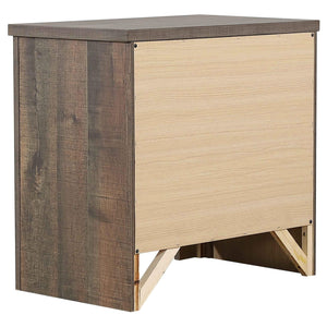 Juego de dormitorio Frederick Eastern King de 5 piezas, roble desgastado