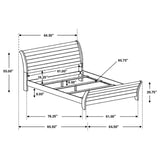 Frederick 4-piece Queen Bedroom Set Weathered Oak