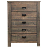 Frederick 5-drawer Bedroom Chest Weathered Oak