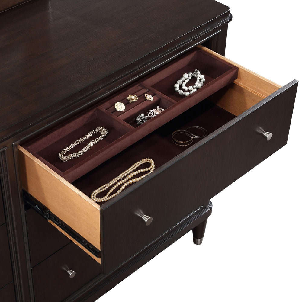 Juego de dormitorio Emberlyn de 5 piezas Eastern King, color marrón