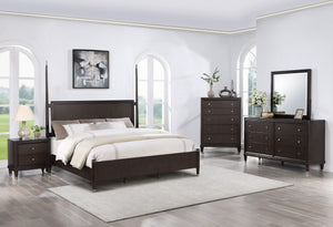 Juego de dormitorio Emberlyn de 5 piezas tamaño Queen en marrón