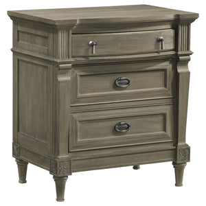 Juego de dormitorio Alderwood de 5 piezas California King en gris francés