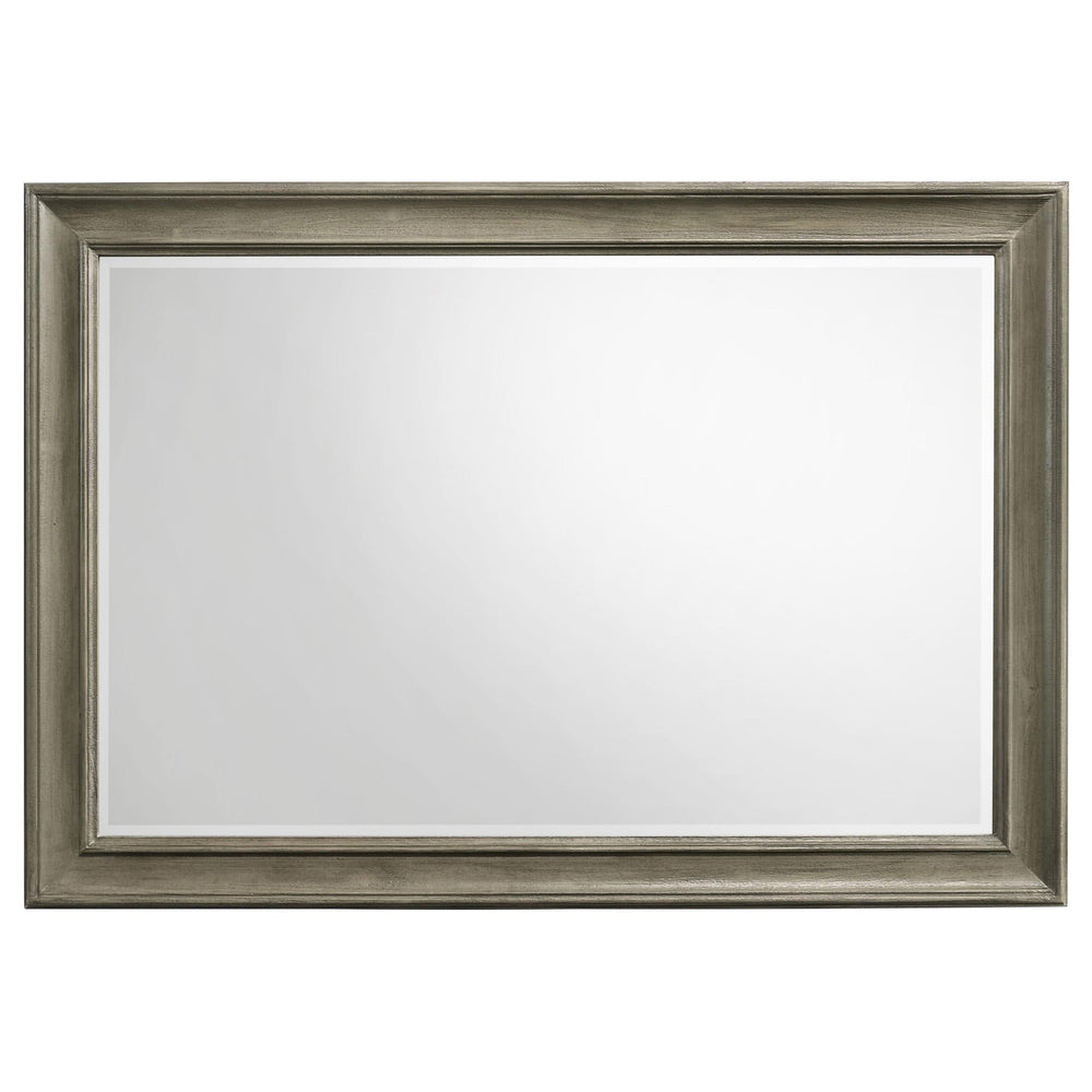 Juego de dormitorio Alderwood de 5 piezas California King en gris francés