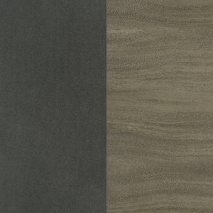 Cama Queen con respaldo de alas tapizada Alderwood, color gris francés