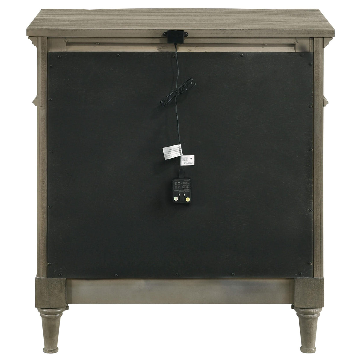 Alderwood 3-drawer Nightstand French Grey