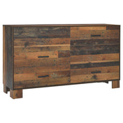 Sidney 6-drawer Dresser Rustic Pine