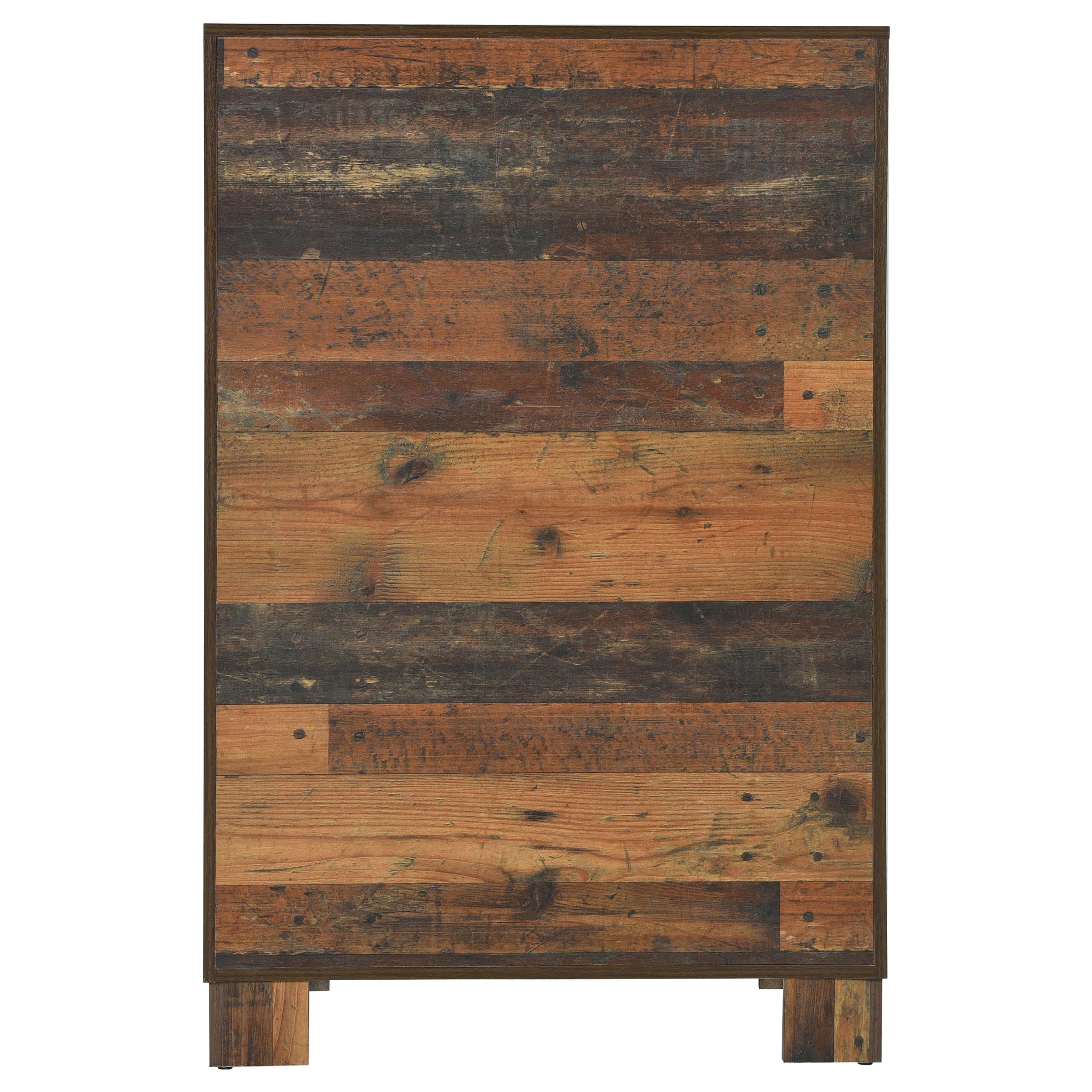 Sidney 5-drawer Bedroom Chest Rustic Pine