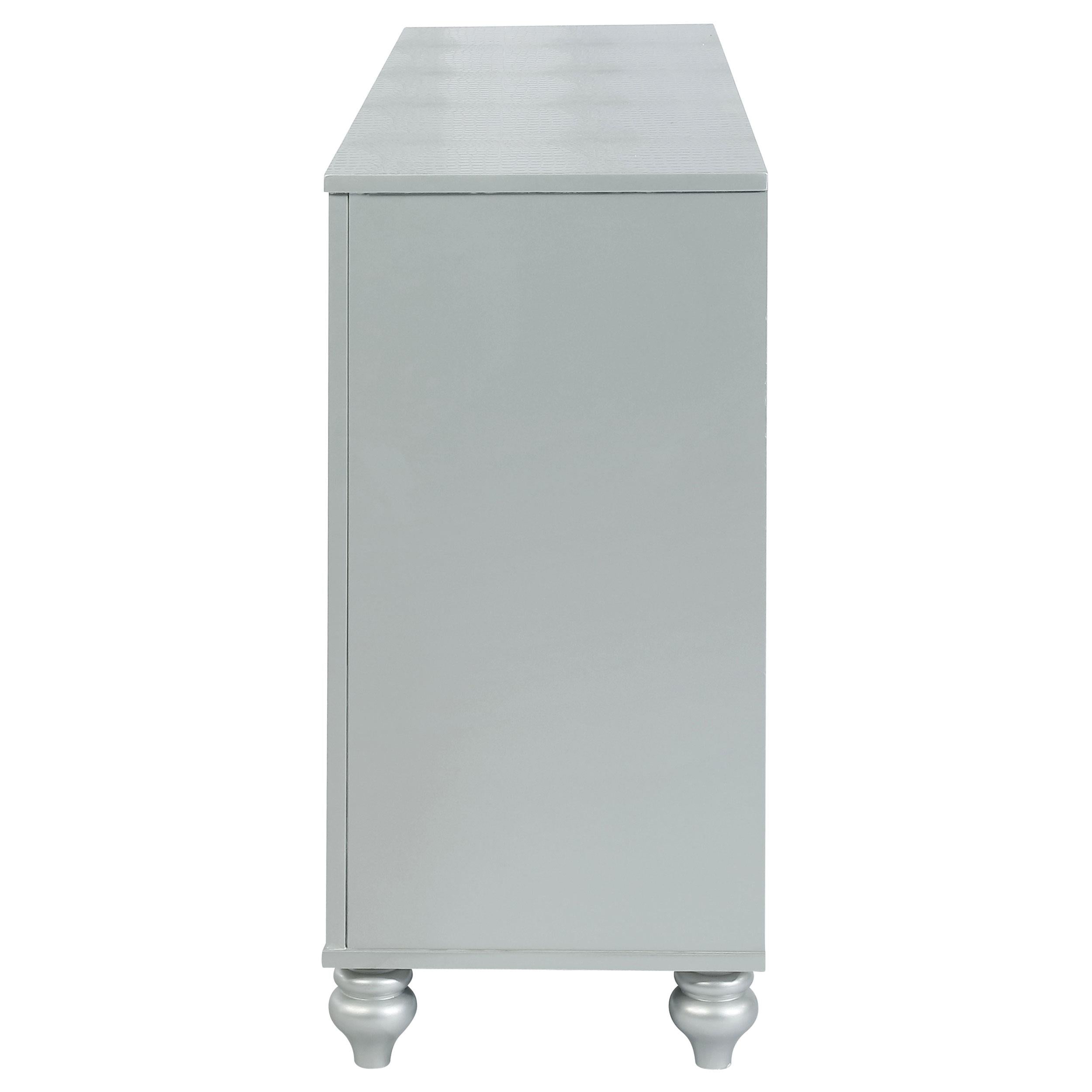 Gunnison 6-drawer Dresser Silver Metallic