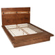 Cama King con paneles Winslow Wood Eastern en nogal ahumado