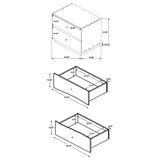 Juego de dormitorio Winslow de 4 piezas Queen en nogal ahumado