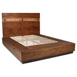 Juego de dormitorio Winslow Eastern King de 4 piezas en nogal ahumado