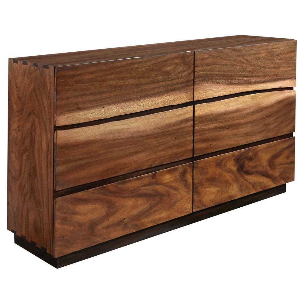 Juego de dormitorio Winslow Eastern King de 5 piezas en nogal ahumado