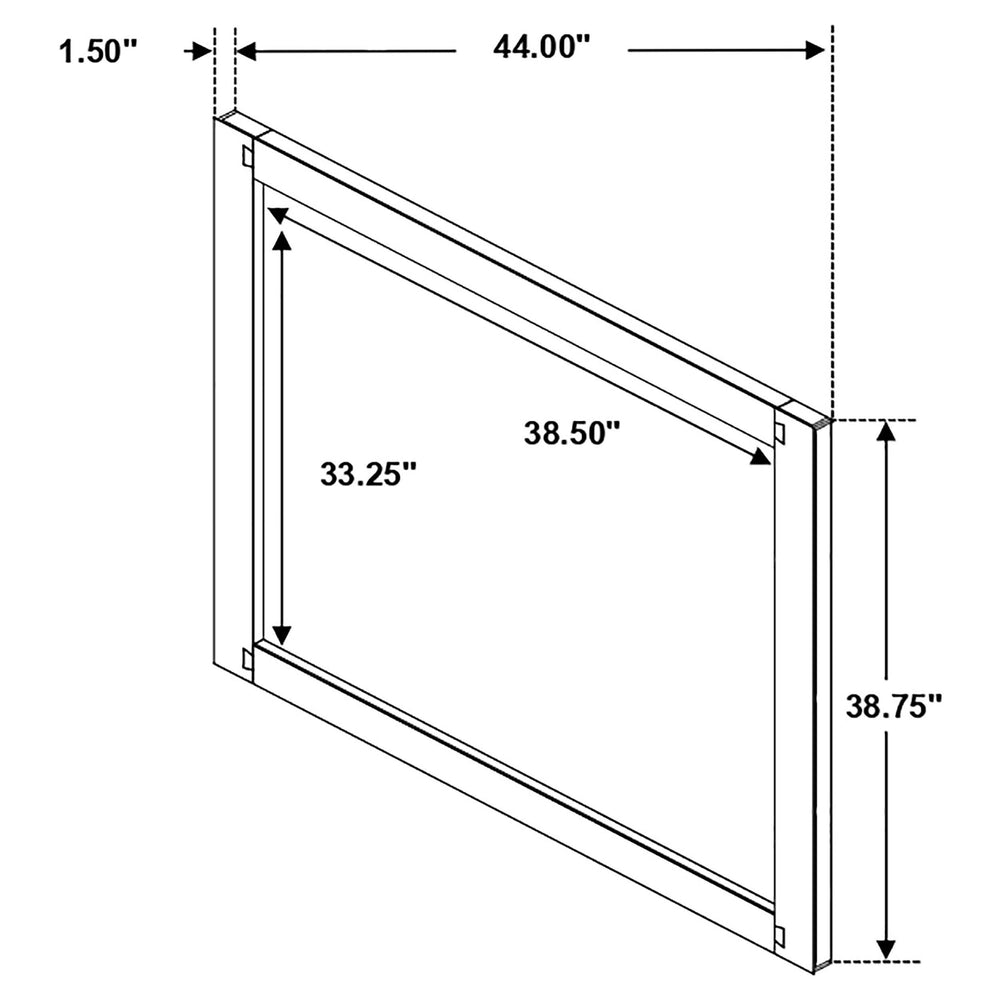 Juego de dormitorio Winslow Eastern King de 5 piezas en nogal ahumado