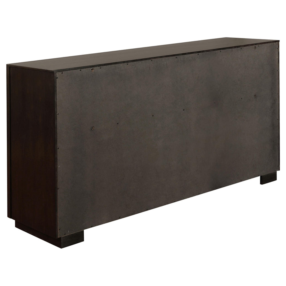 Juego de dormitorio Durango Eastern King de 4 piezas, color pimienta ahumada