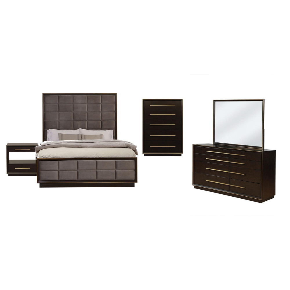 Juego de dormitorio Durango California King de 5 piezas Peppercorn