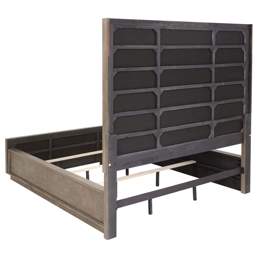 Cama Durango California King de 80 pulgadas con paneles en roble topo