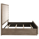 Cama Durango California King de 80 pulgadas con paneles en roble topo