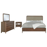 Juego de dormitorio Maderia Eastern King de 4 piezas en nogal