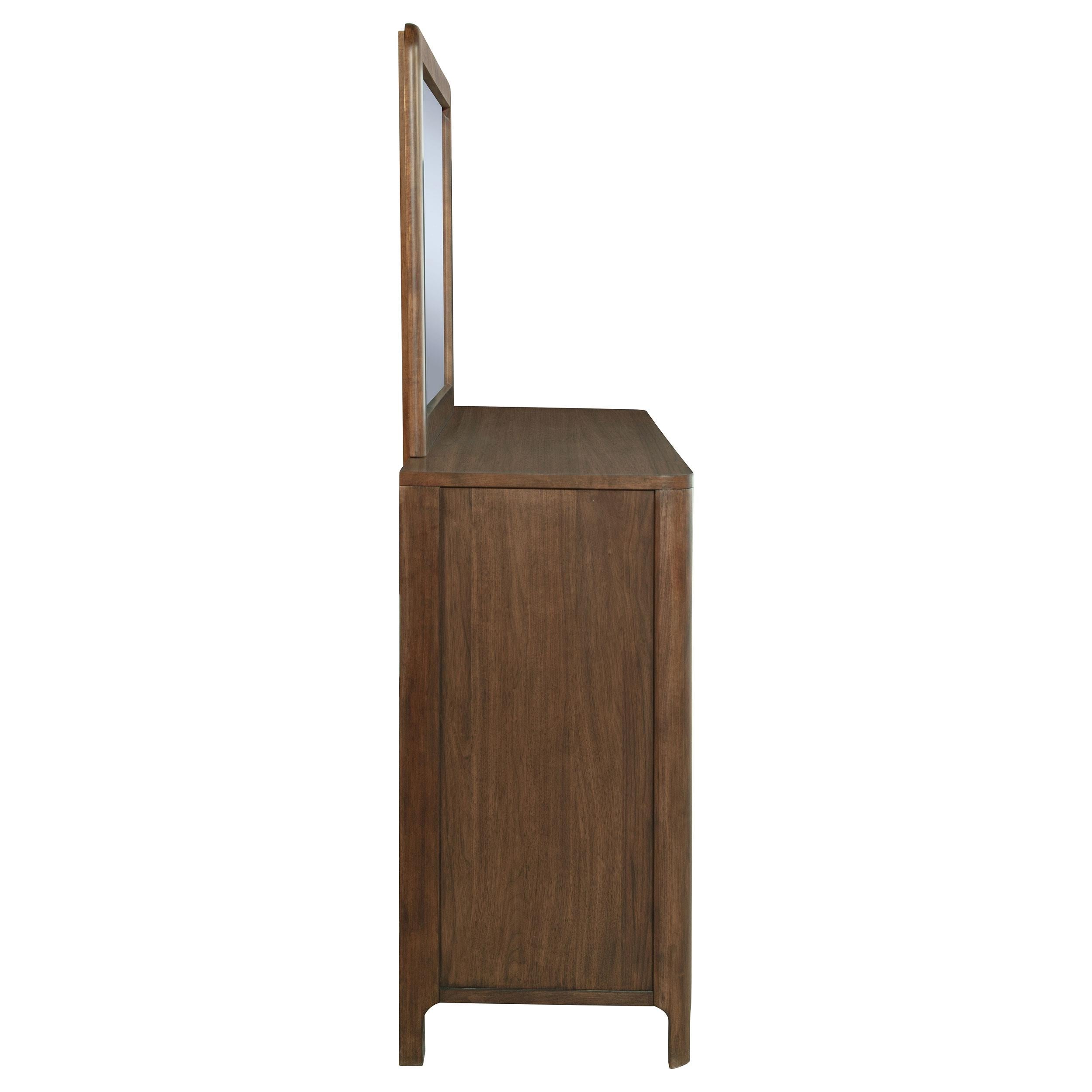 Maderia 8-drawer Dresser and Mirror Walnut