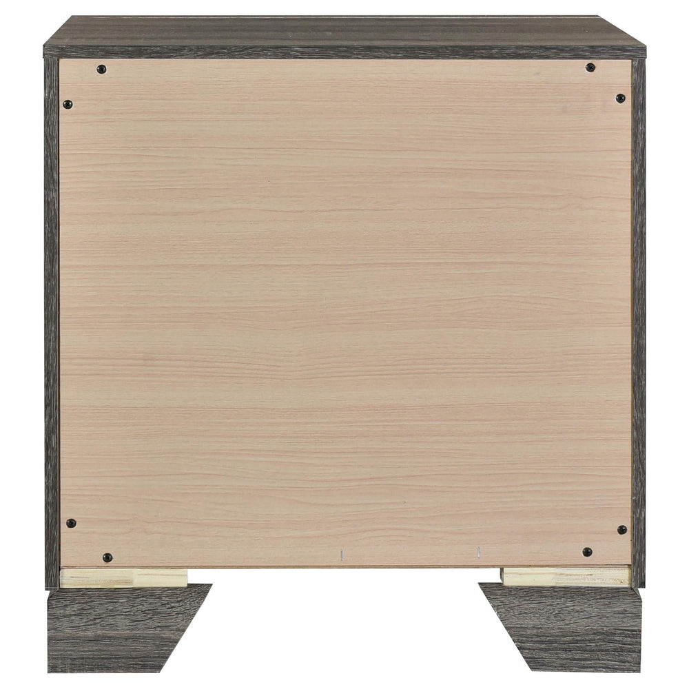 Wright 2-drawer Nightstand Bedside Table Brown Oak
