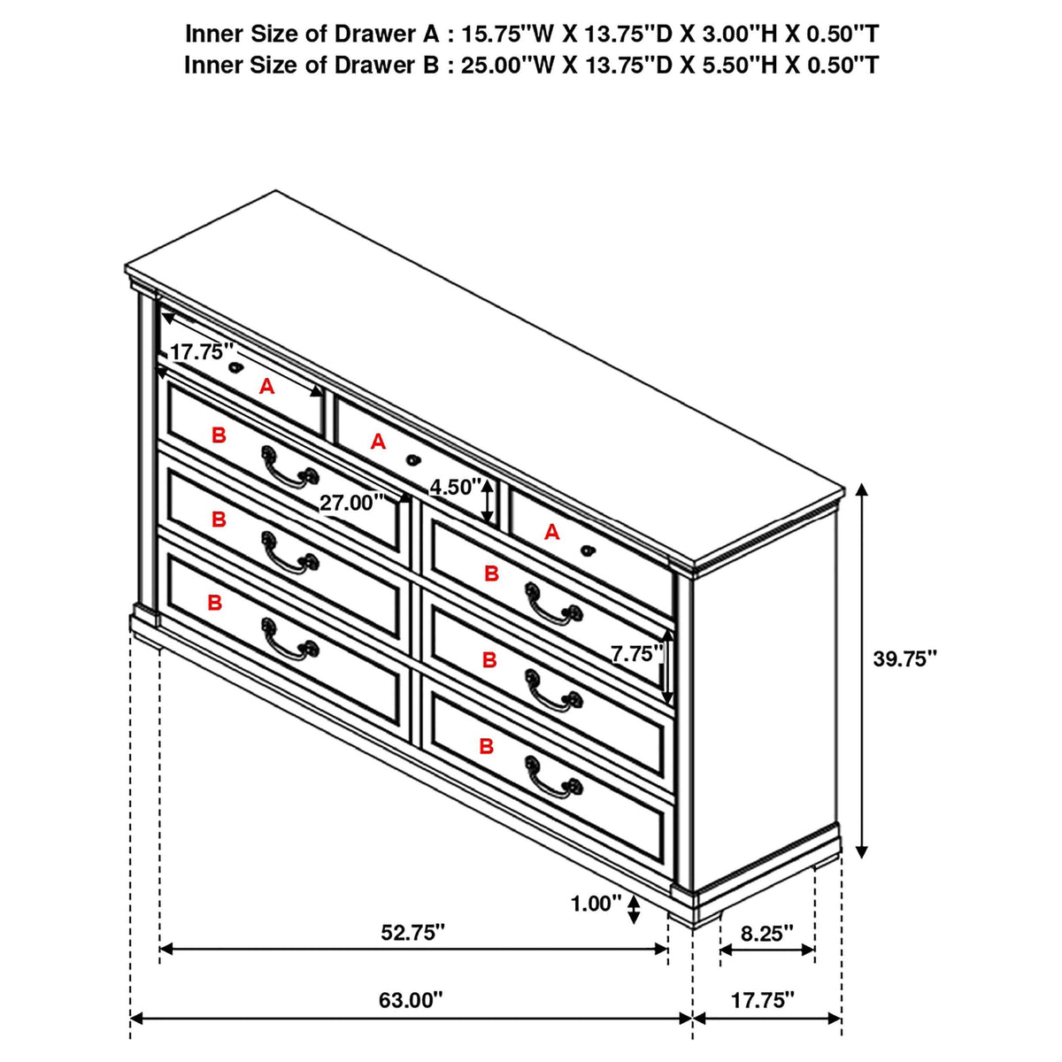 Juego de dormitorio Hillcrest Eastern King de 4 piezas en blanco desgastado