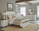 Juego de dormitorio Hillcrest California King de 4 piezas, blanco