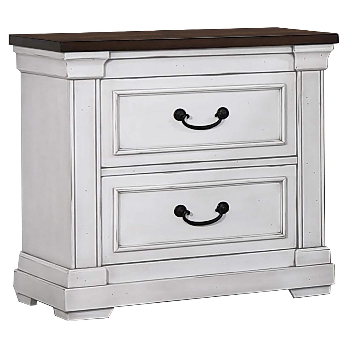 Juego de dormitorio Hillcrest California King de 4 piezas, blanco