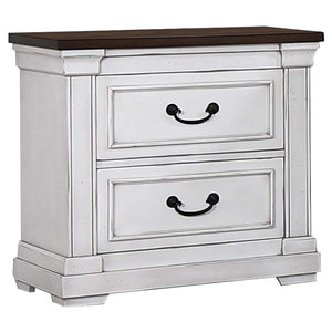 Juego de dormitorio Hillcrest California King de 4 piezas, blanco
