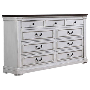 Juego de dormitorio Hillcrest California King de 4 piezas, blanco