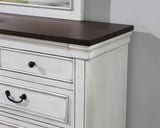 Juego de dormitorio Hillcrest California King de 5 piezas, blanco