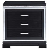 Juego de dormitorio Cappola California King de 4 piezas, color negro