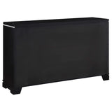 Juego de dormitorio Cappola California King de 4 piezas, color negro