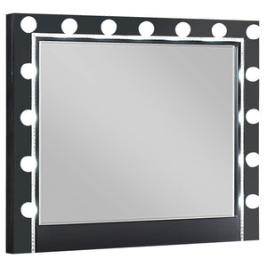 Juego de dormitorio Cappola California King de 4 piezas, color negro