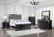Juego de dormitorio Cappola California King de 5 piezas, color negro
