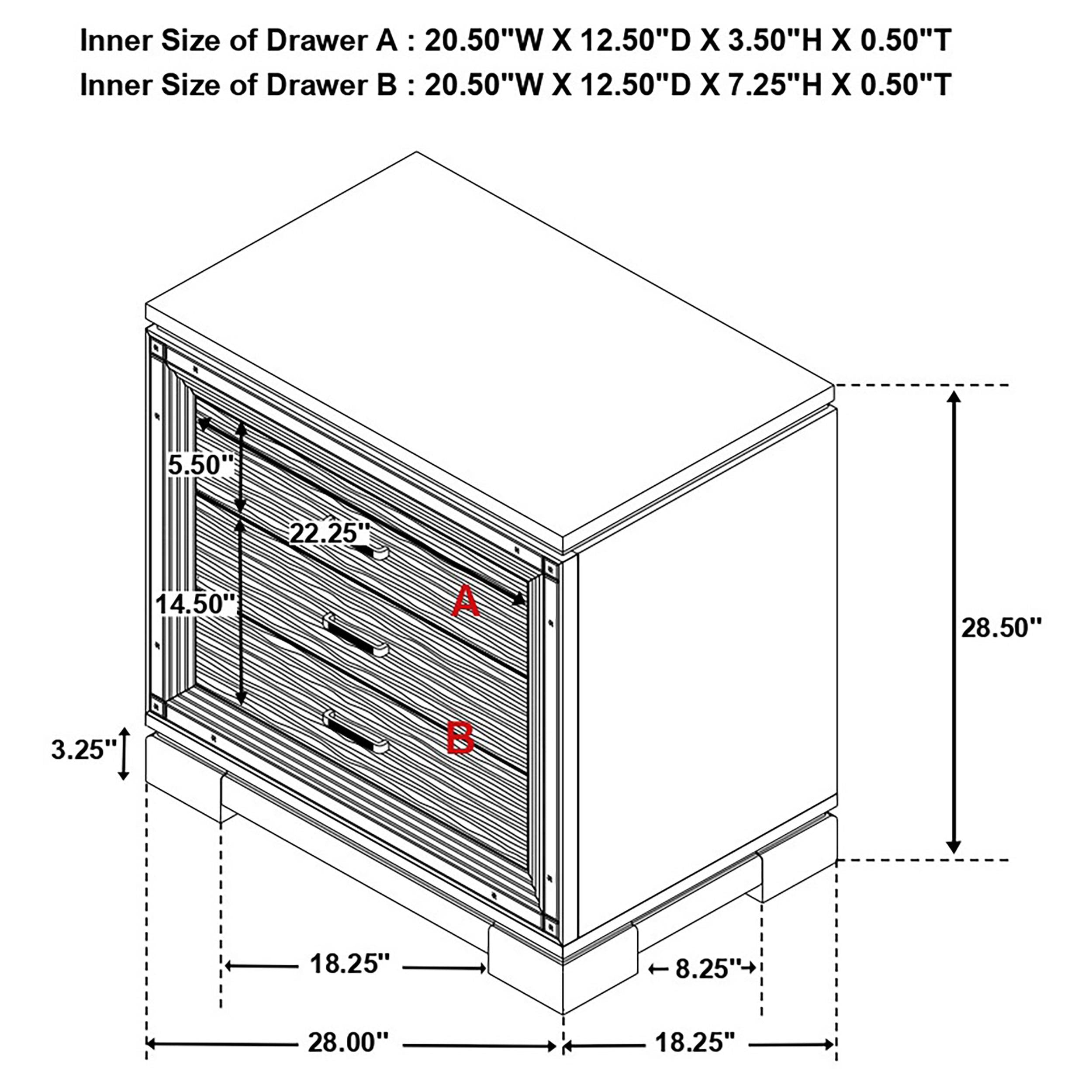 Cappola 5-piece California King Bedroom Set Black