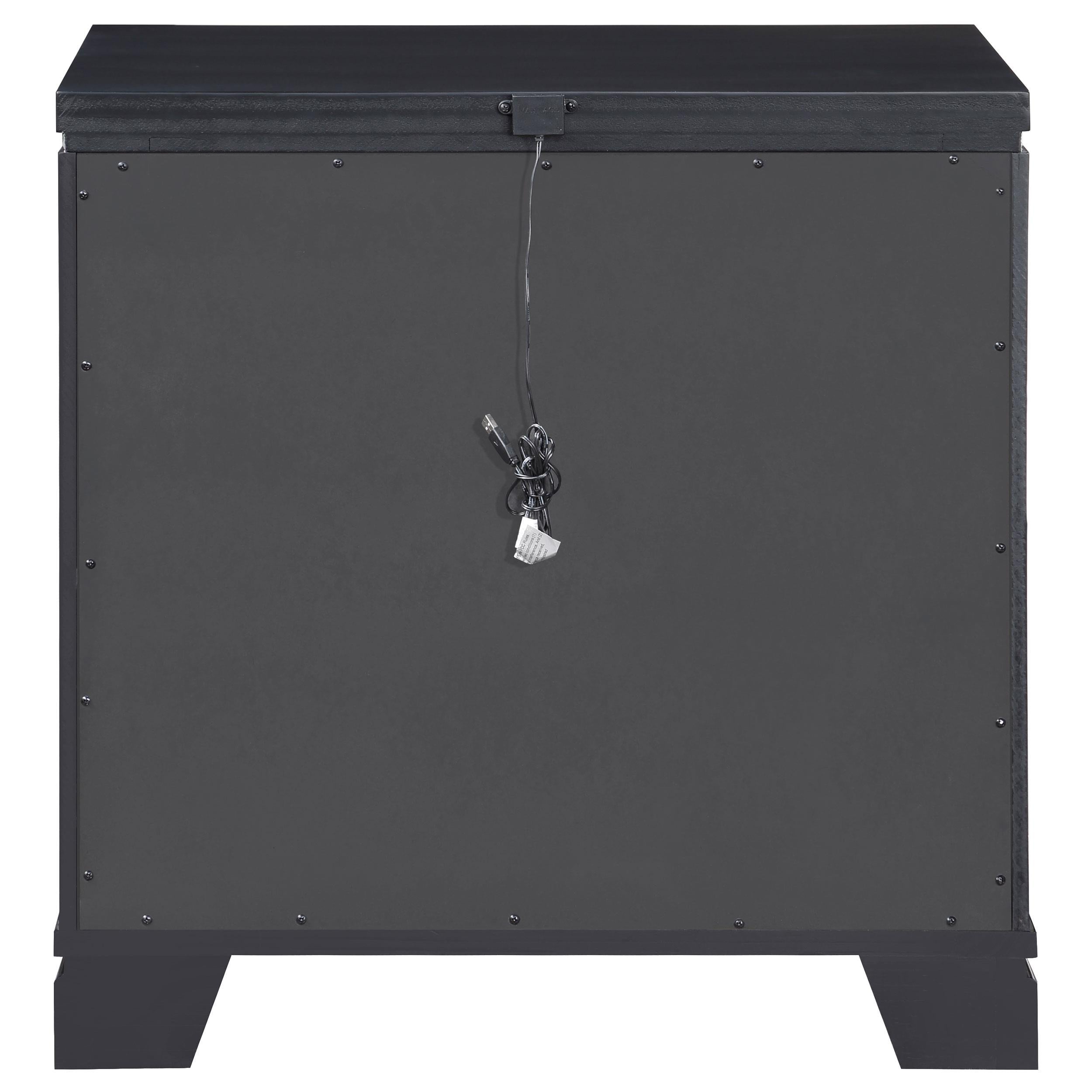 Cappola 2-drawer Nightstand Black