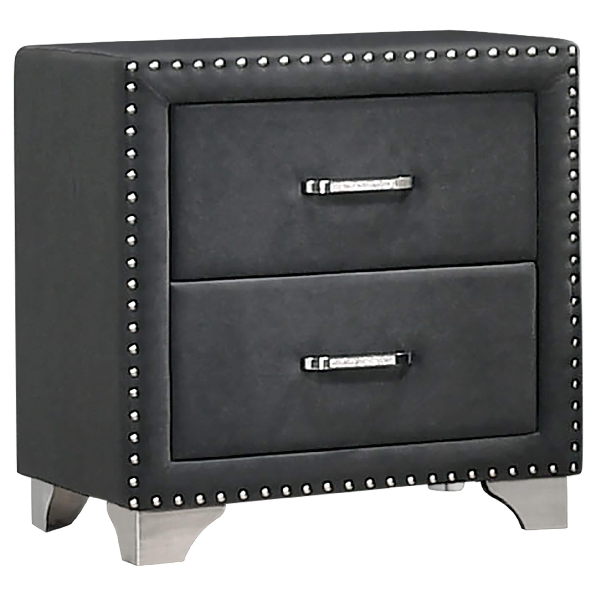 Juego de dormitorio Melody de 4 piezas Eastern King en gris