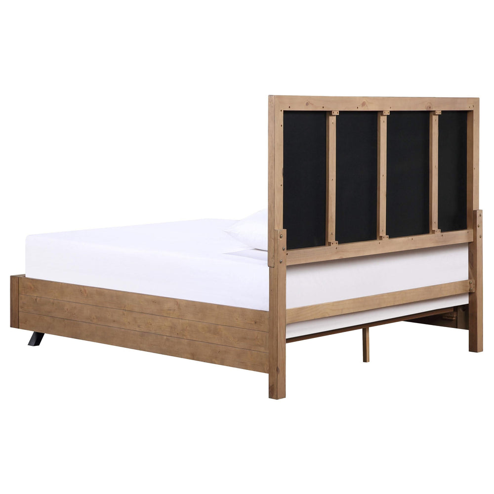 Juego de dormitorio Taylor Queen de 4 piezas en marrón miel claro
